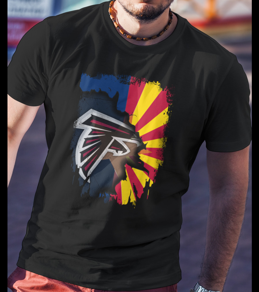 Arizona Pride With Falcons Logo Integration T-Shirt