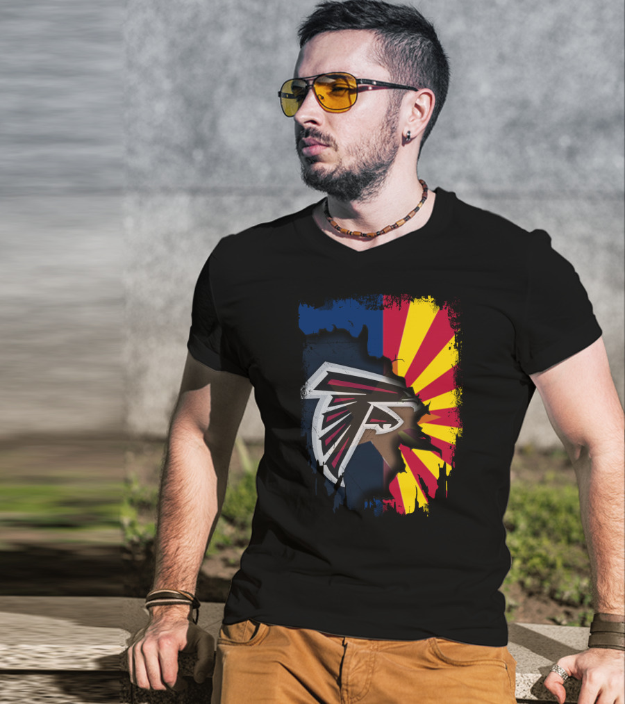 Arizona Pride With Falcons Logo Integration T-Shirt