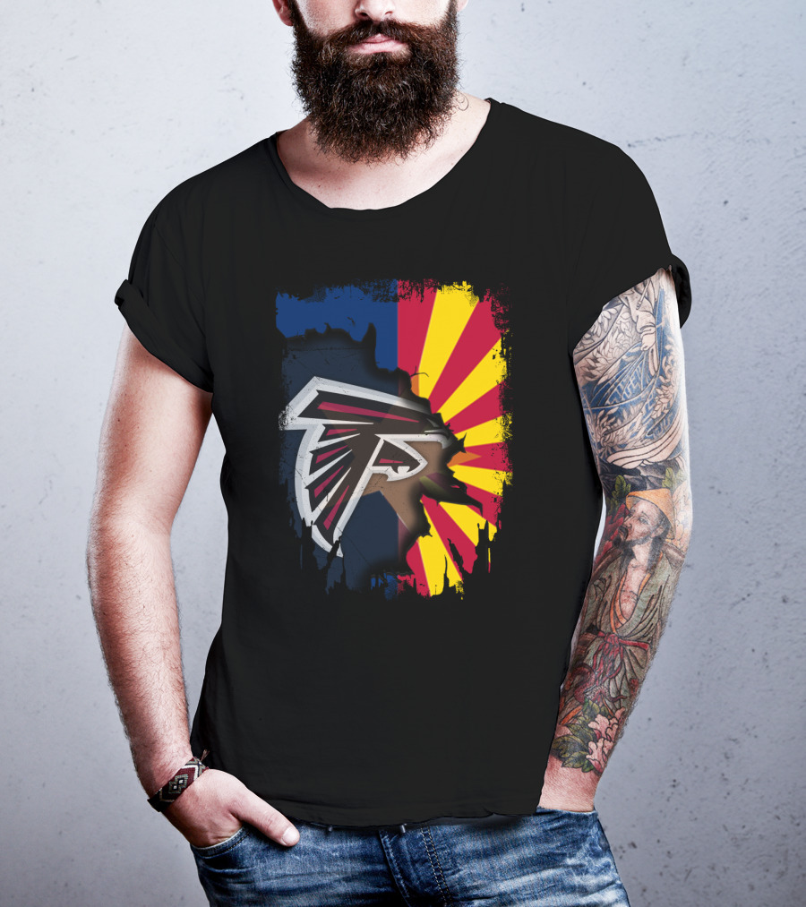 Arizona Pride With Falcons Logo Integration T-Shirt