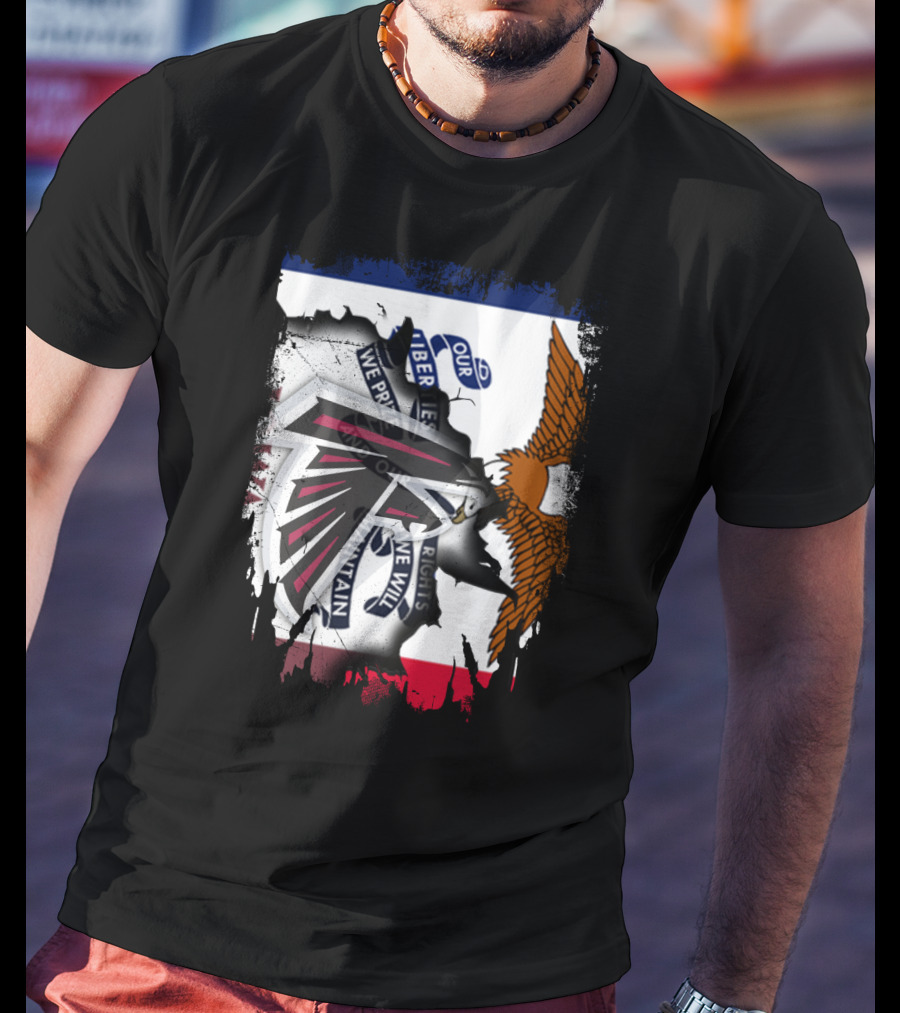 Together Iowa Proudly Featuring Falcons And State Seal Elements T-Shirt