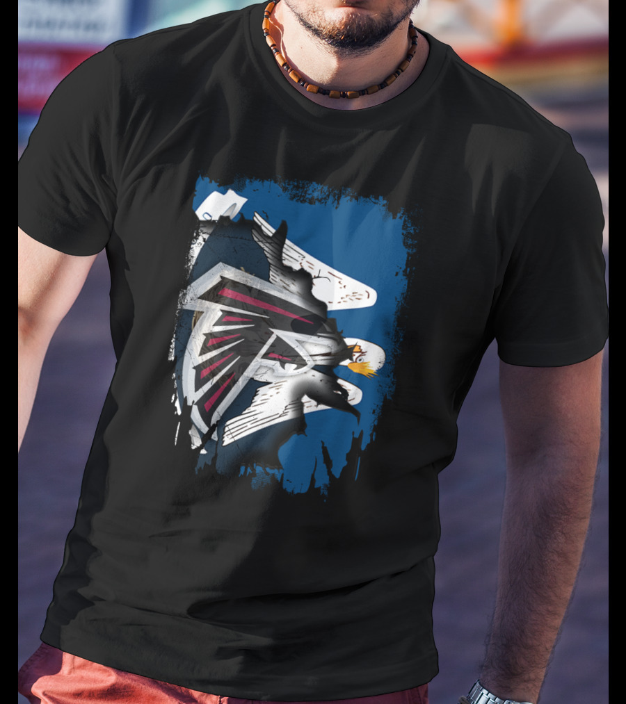 Together Louisiana With Falcons And Eagles T-Shirt