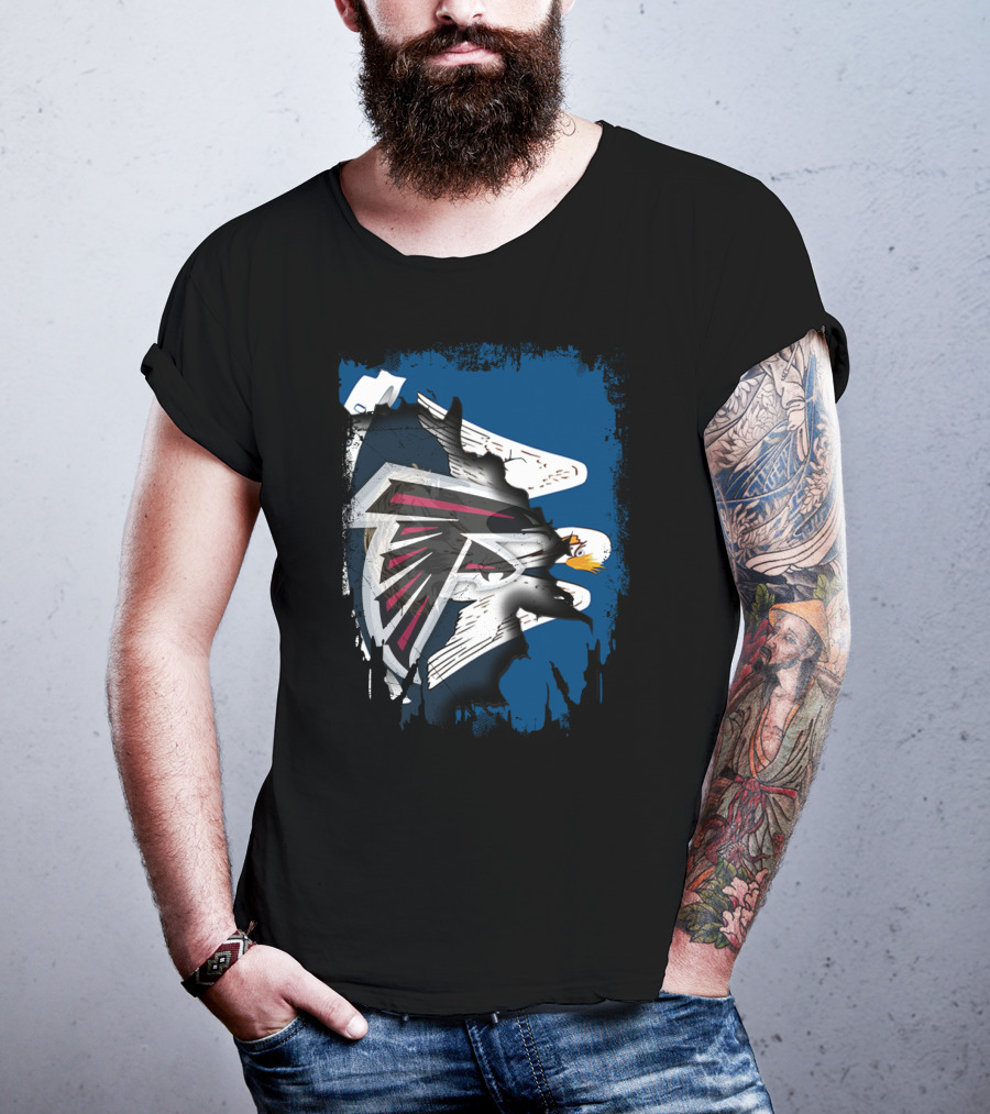 Together Louisiana With Falcons And Eagles T-Shirt