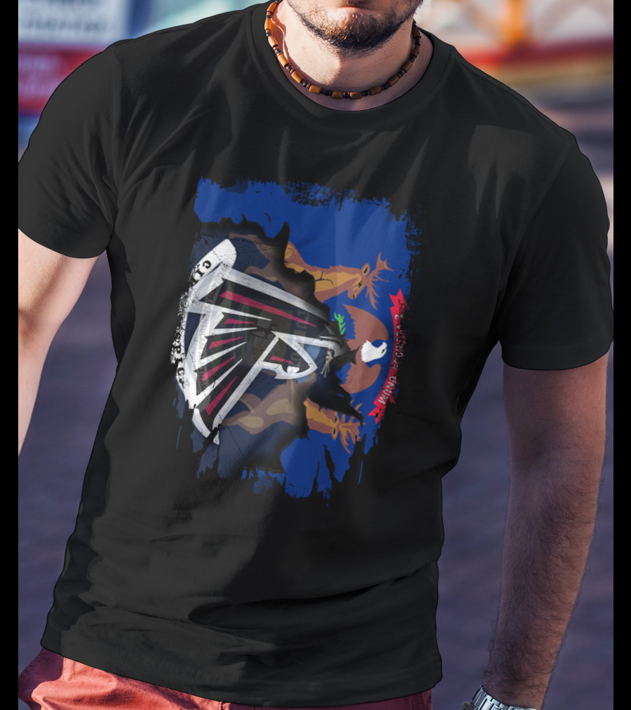 Together Michigan With Atlanta Falcons And State Flag T-Shirt