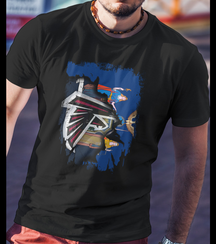 Together New York With Falcons Justice League NFL Mashup T-Shirt
