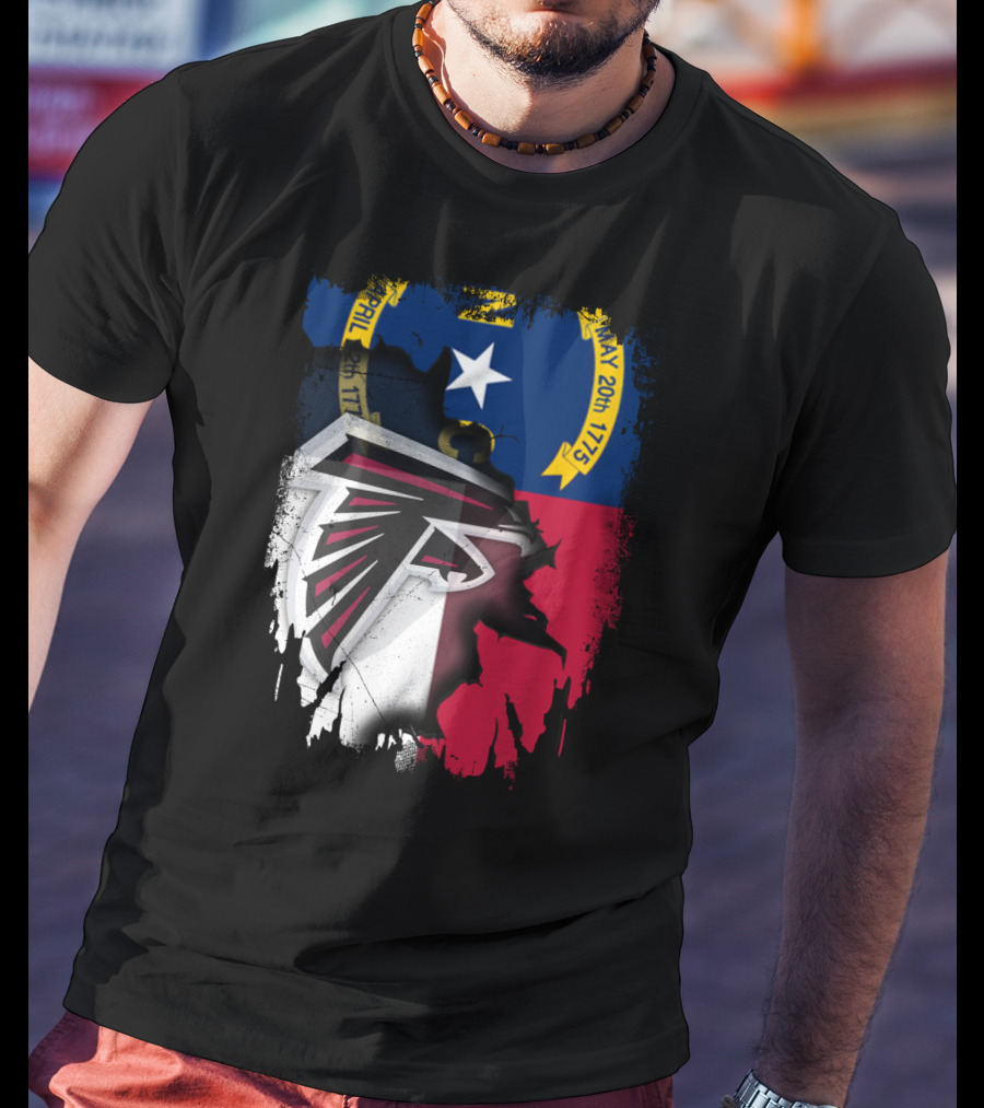 North Carolina Flag Falcons Emblem Unity T-Shirt