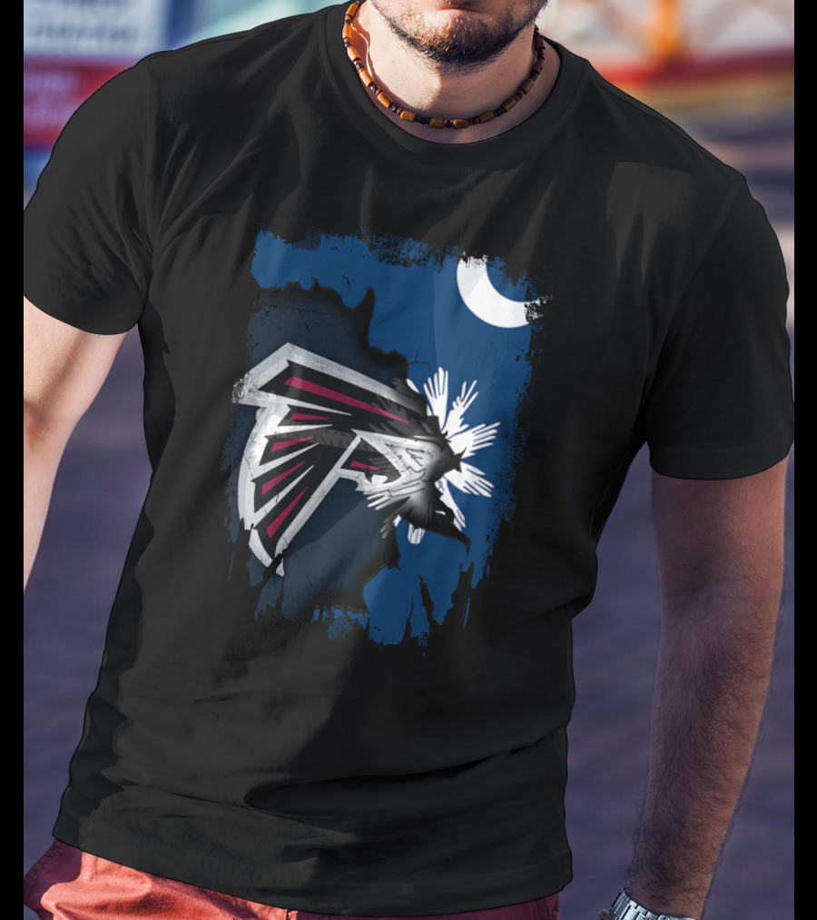 Together South Carolina Falcons Logo With Crescent And Palmetto Tree T-Shirt