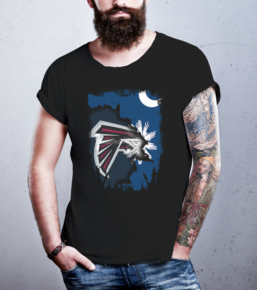 Together South Carolina Falcons Logo With Crescent And Palmetto Tree T-Shirt