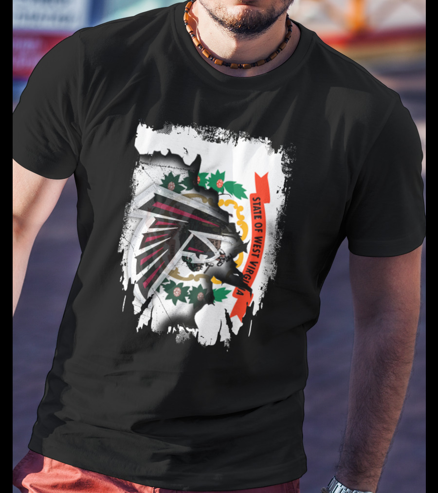 State Of West Virginia Falcons Emblem Collaboration T-Shirt