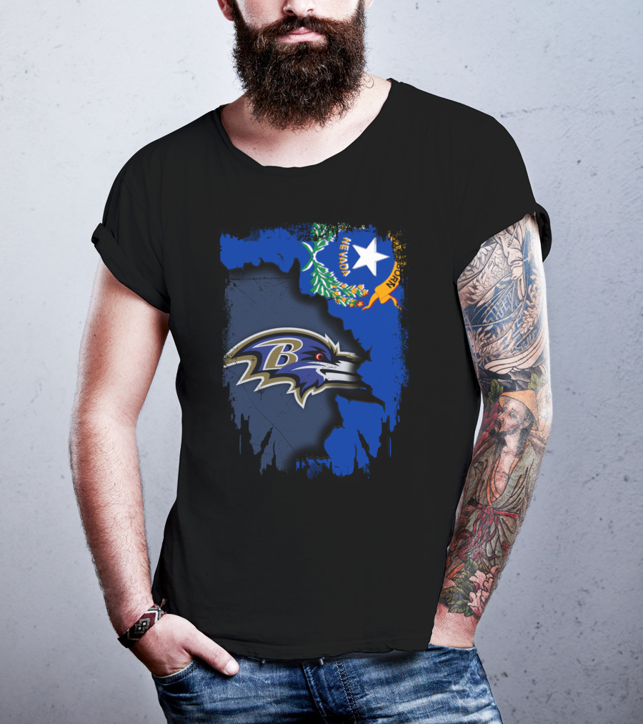 Nevada Pride Meets Ravens Spirit T-Shirt