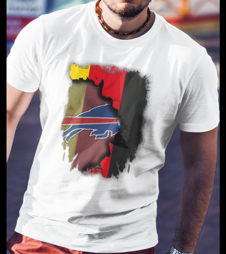 Germany Flag With Buffalo Bills Logo Integration T-Shirt