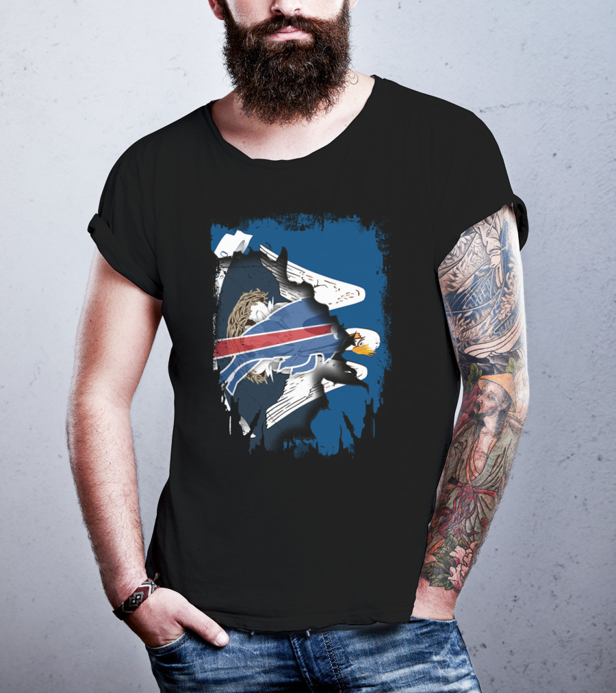 Together Louisiana With Buffalo Bills And Pelicans T-Shirt