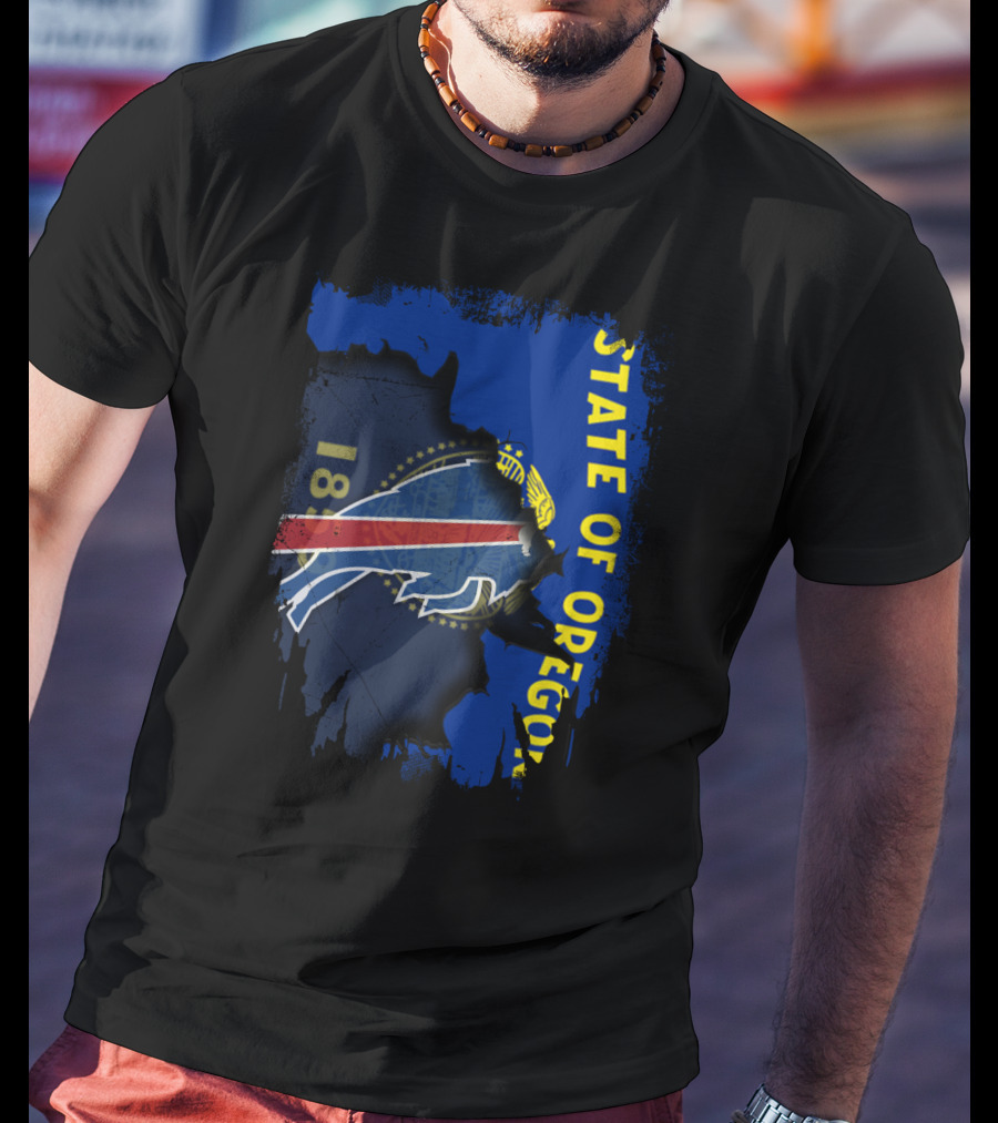 STATE OF OREGON 1859 Buffalo Bills T-Shirt