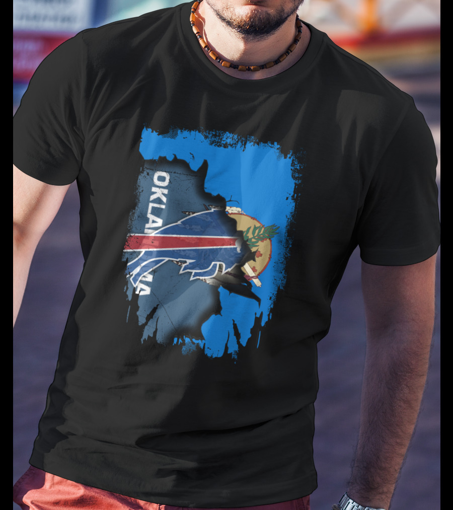 Oklahoma Torn Buffalo Bills Mashup T-Shirt