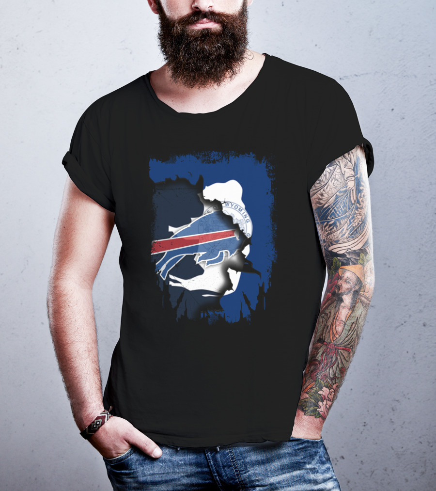 Buffalo Bills And Wyoming State Unity T-Shirt