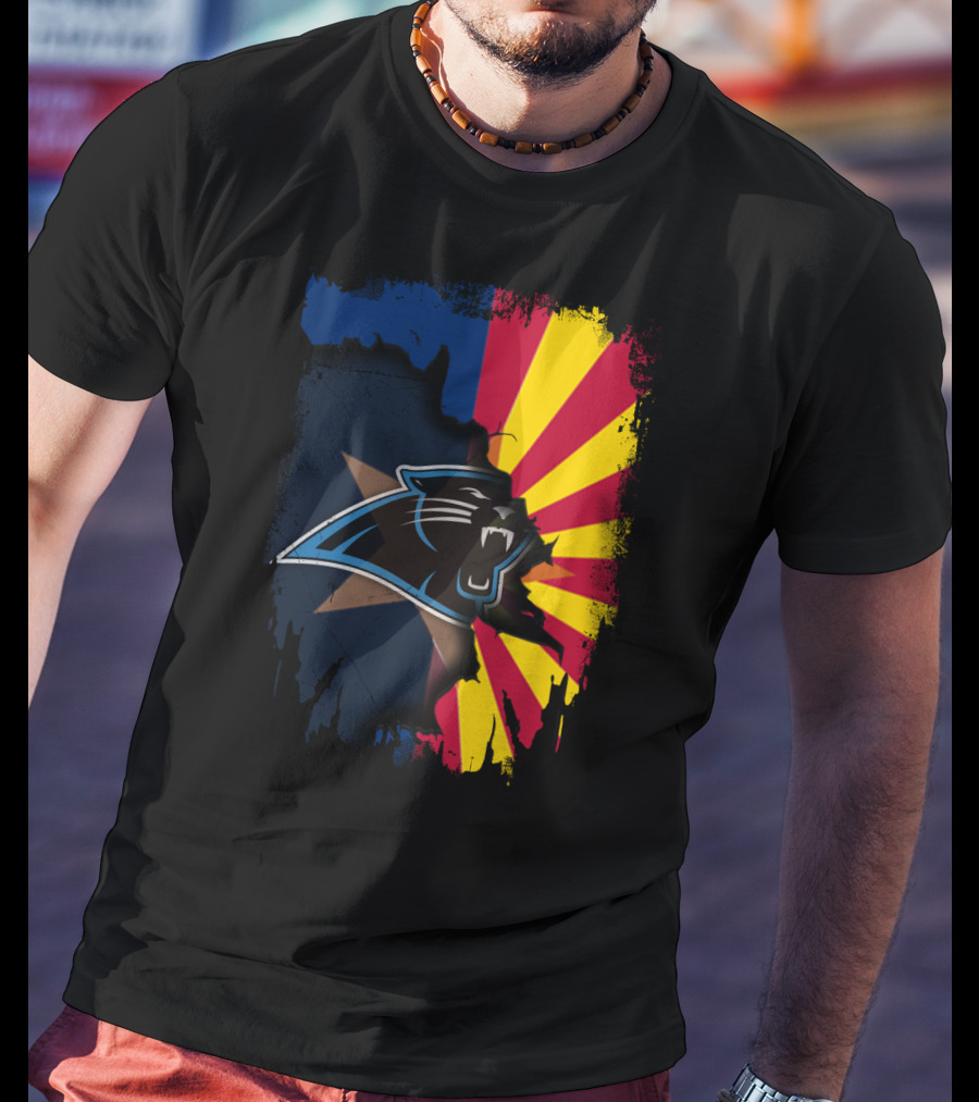 Arizona Panthers Unity With Sunburst Flag T-Shirt
