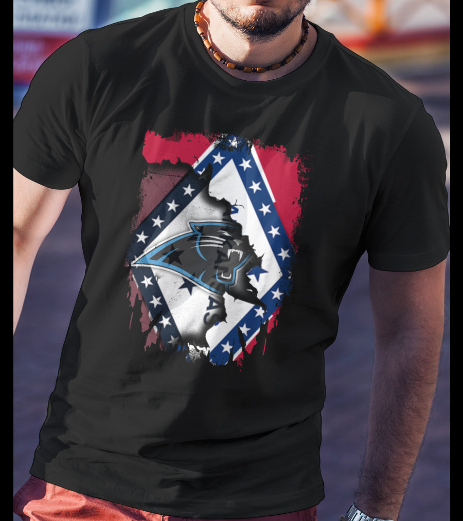 Together Arkansas Panthers American Flag Fusion T-Shirt