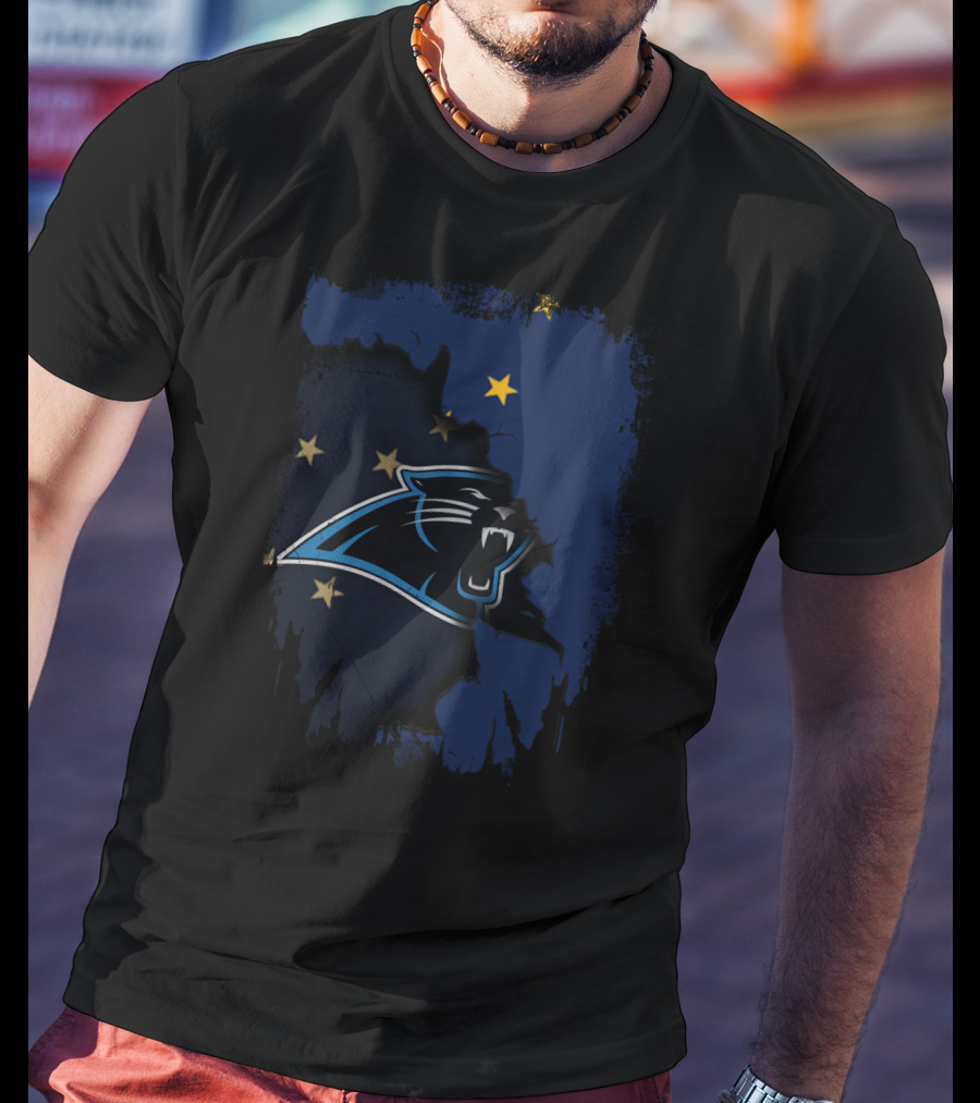 Together Alaska With Carolina Panthers Iconic Logo Stars T-Shirt