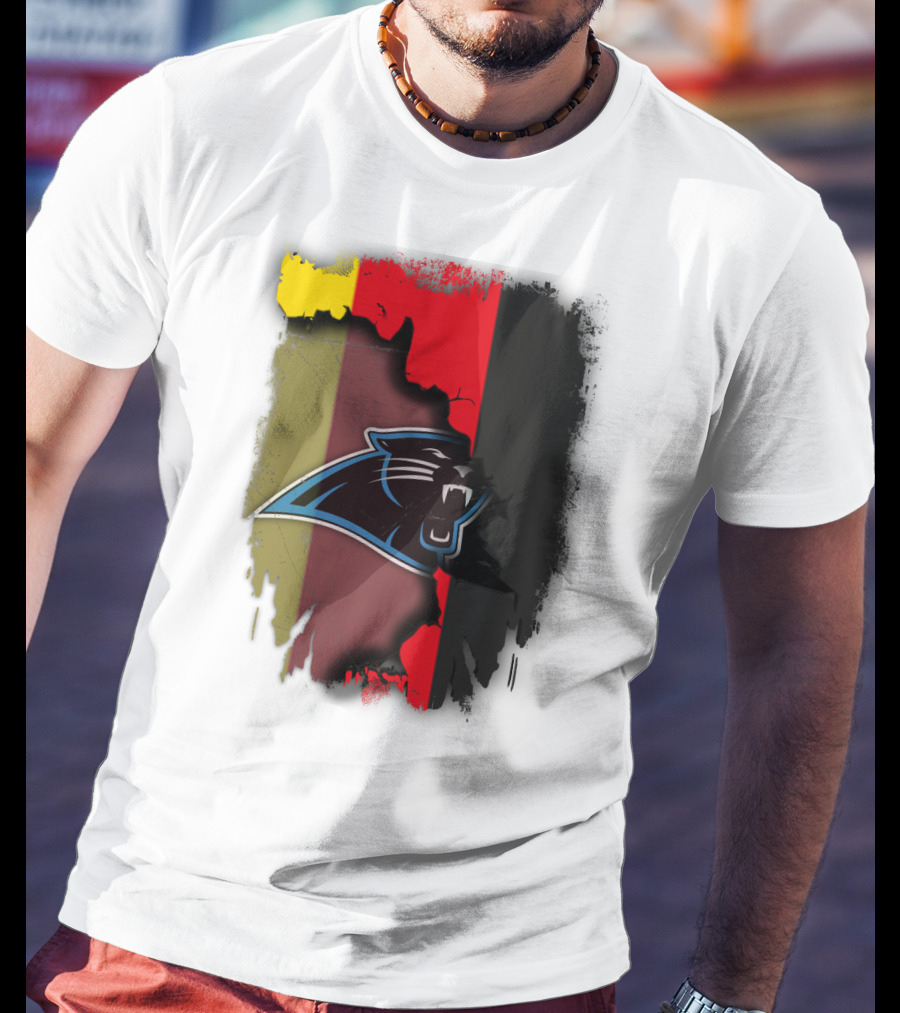 Germany Flag With Panthers Logo Together T-Shirt