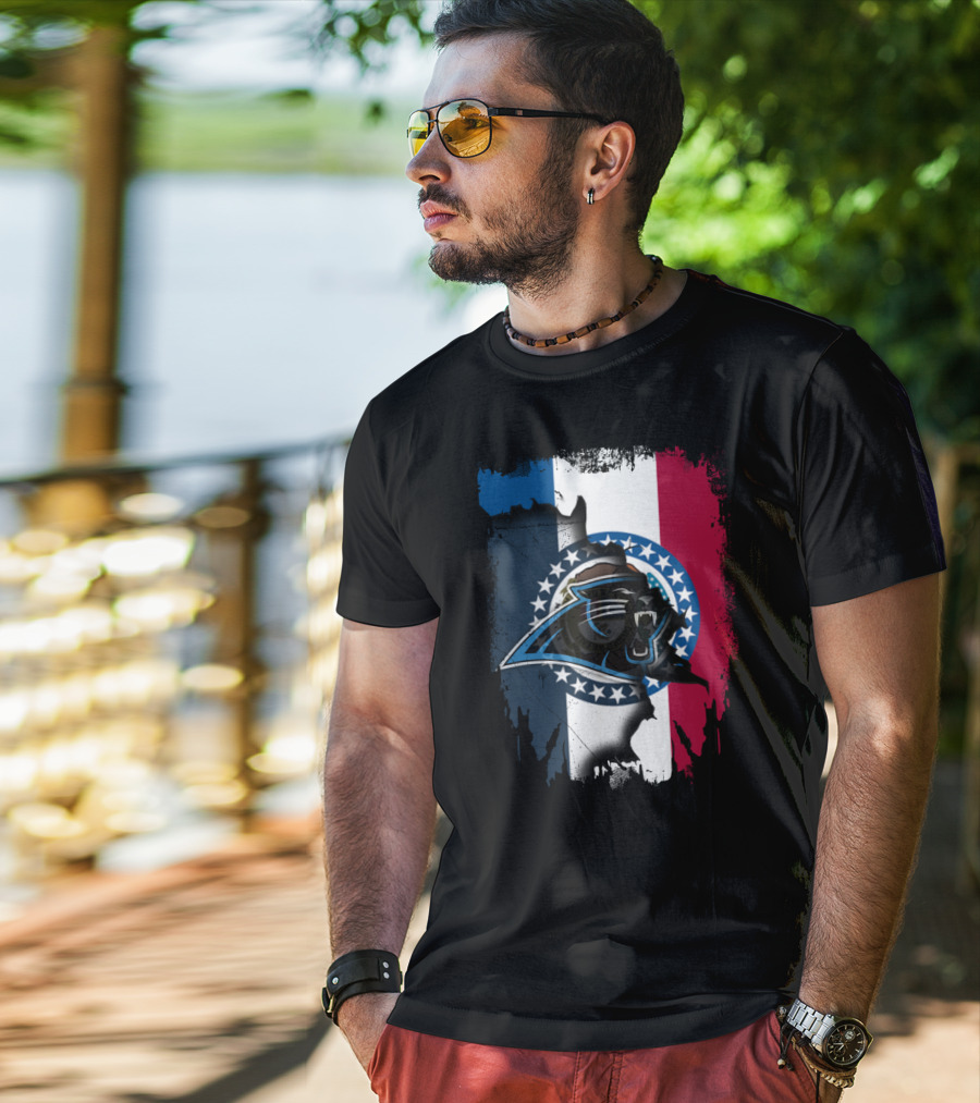 Together Missouri With Panthers Flag Design Stars And Claws T-Shirt