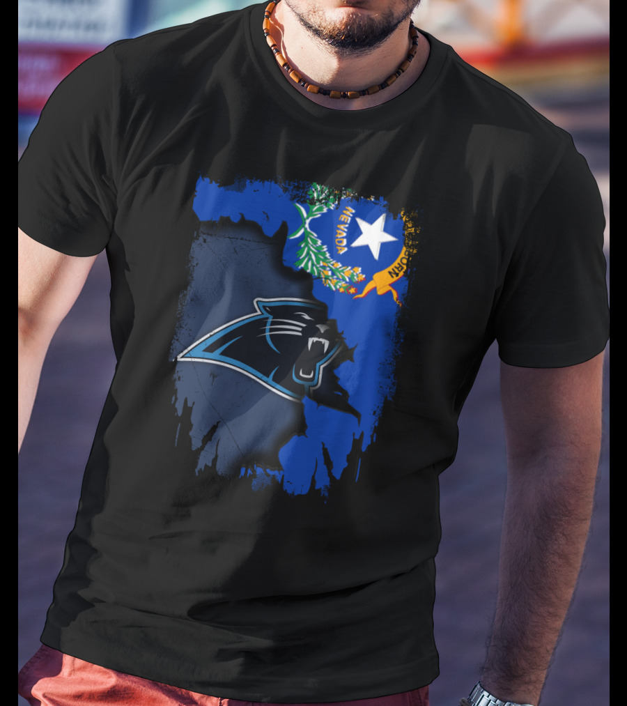 Nevada Panthers Collaboration With State Flag Elements T-Shirt