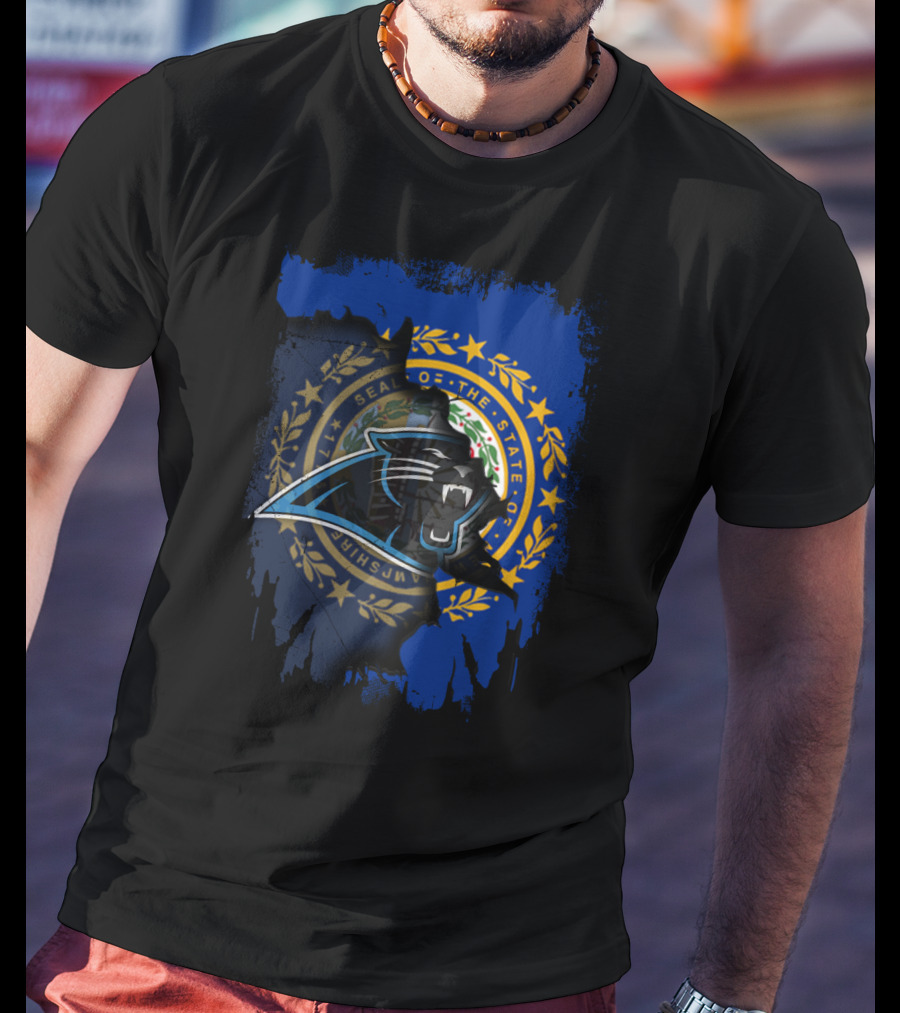 Together New Hampshire State Seal With Panthers T-Shirt