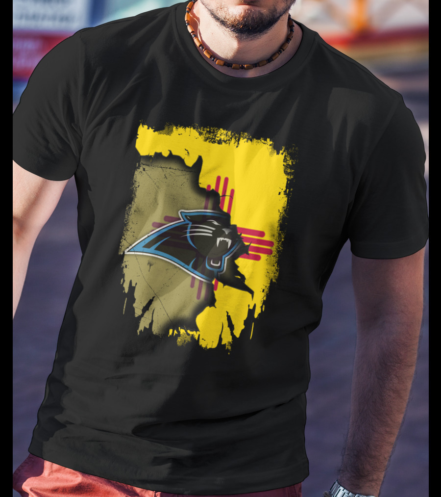 Together New Mexico Zia Symbol With Panthers T-Shirt