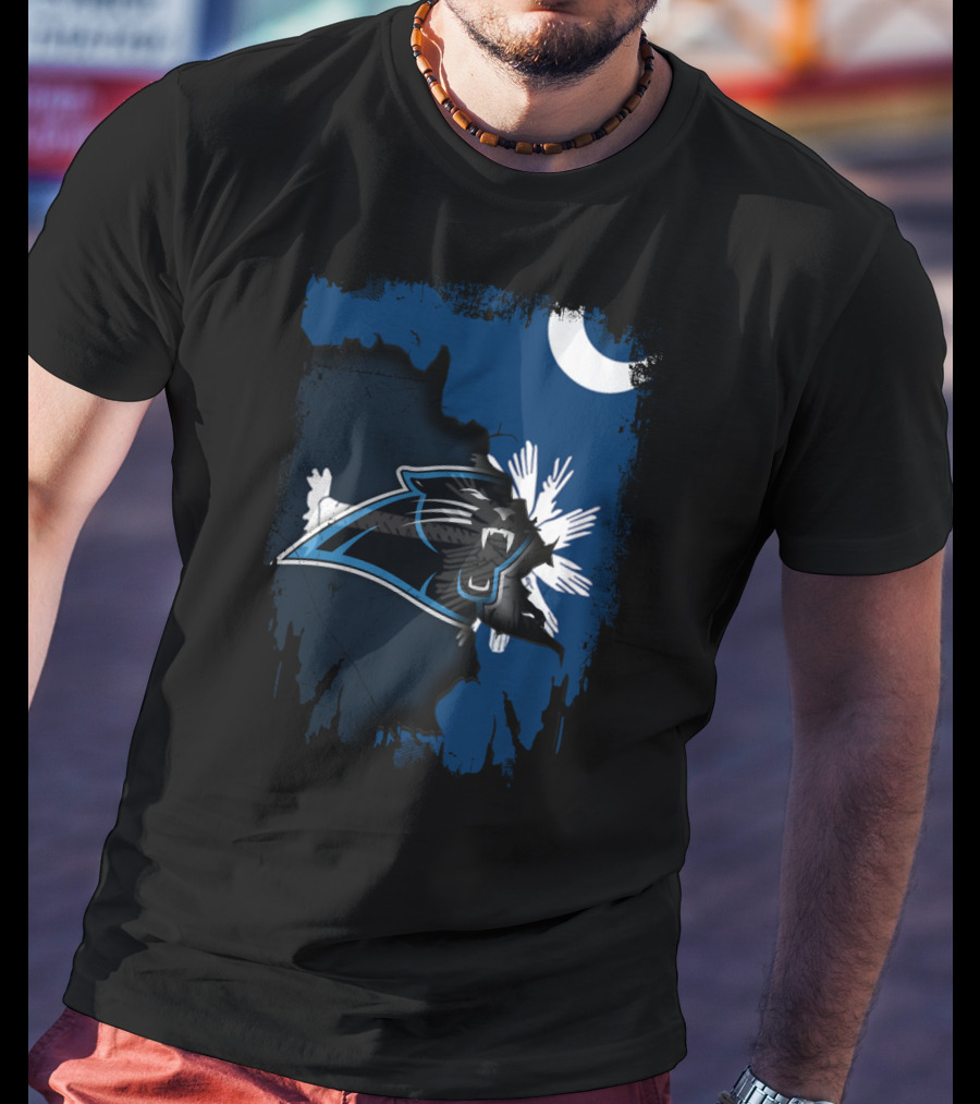 Together South Carolina Panthers Moon Palmetto T-Shirt