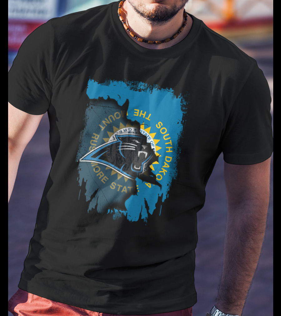 South Dakota Rushmore State With Panthers T-Shirt