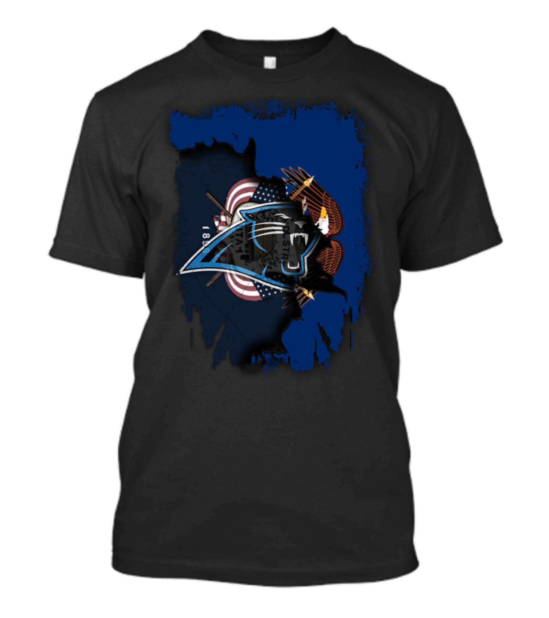 Together Utah Panthers American Flag Eagle Fusion T-Shirt