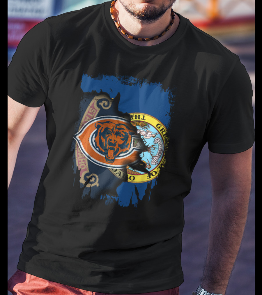Together Idaho State Chicago Bears Emblem Fusion T-Shirt