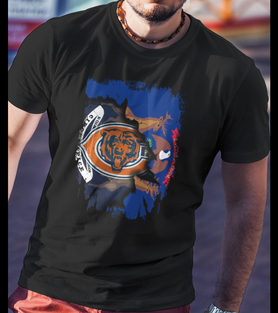 Detroit And Bears Together Michigan T-Shirt