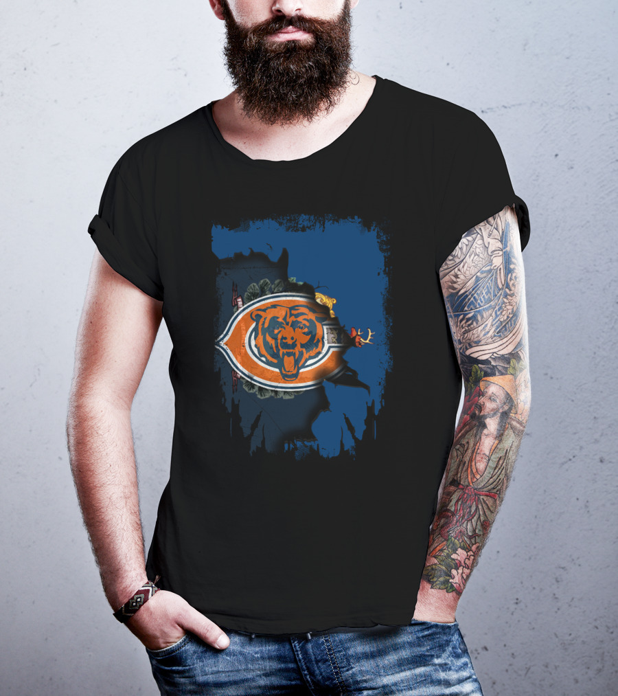 Together Vermont Bears Chicago Football Logo Elements T-Shirt