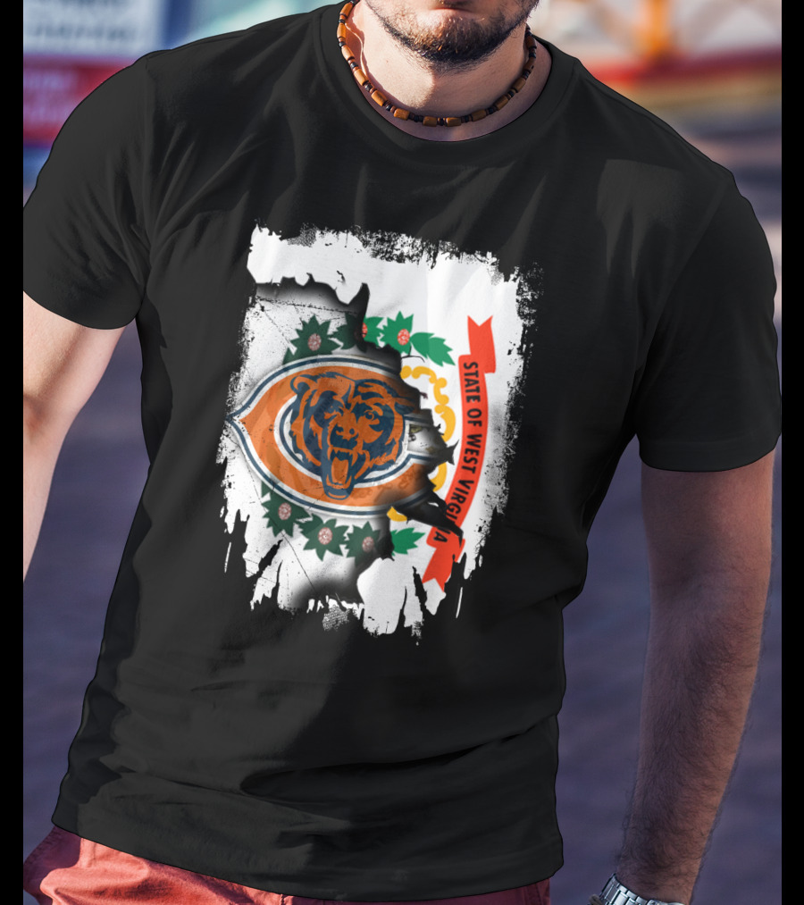 State Of West Virginia Bears Emblem T-Shirt