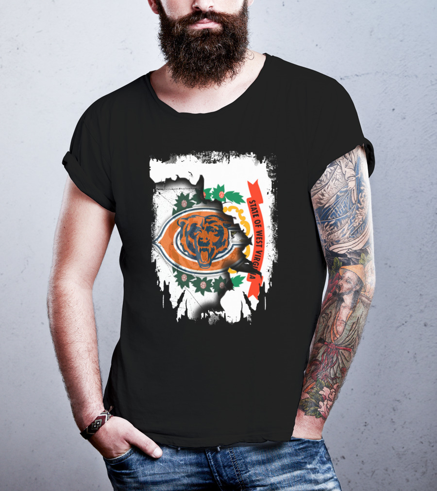 State Of West Virginia Bears Emblem T-Shirt
