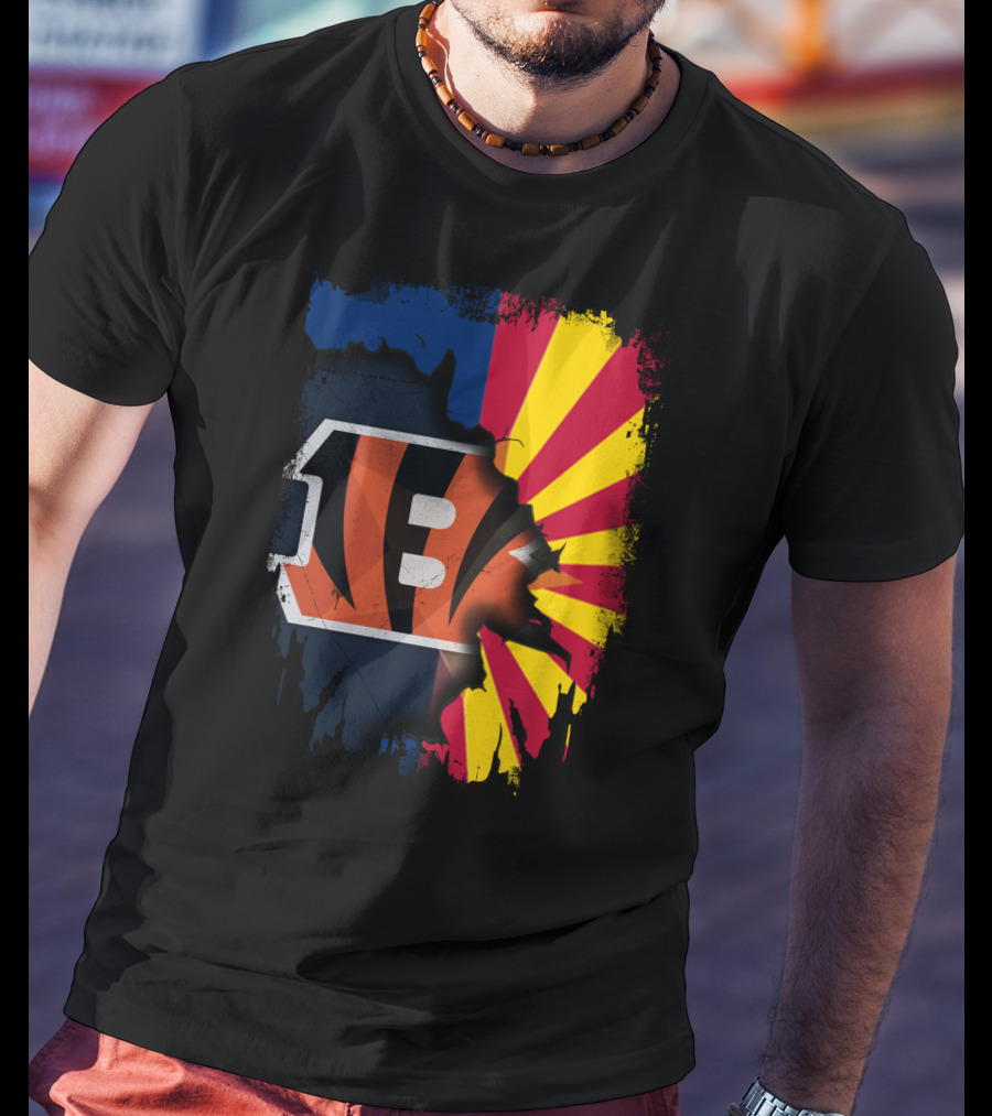 Together Arizona And Cincinnati Bengals T-Shirt