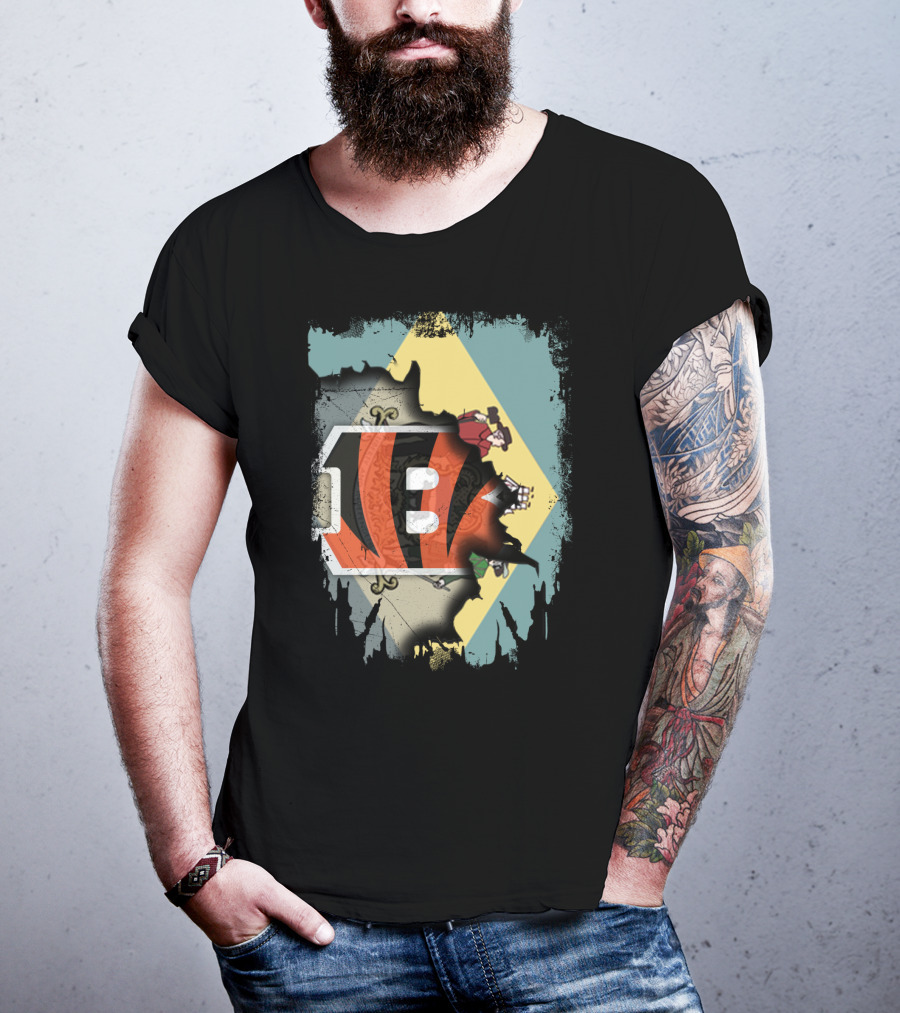 Together Delaware Bengals Flag T-Shirt