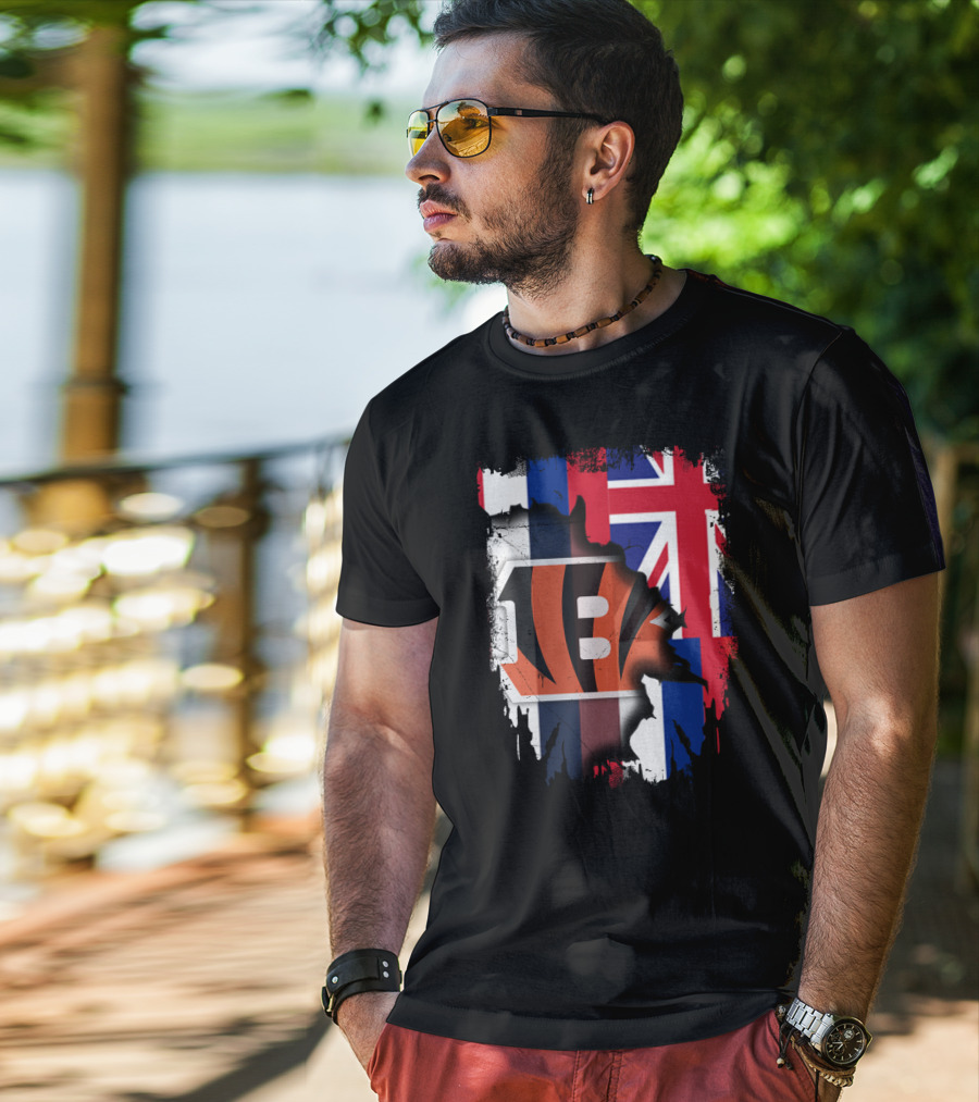 Together Hawaii Bengals Union Flag Fusion T-Shirt