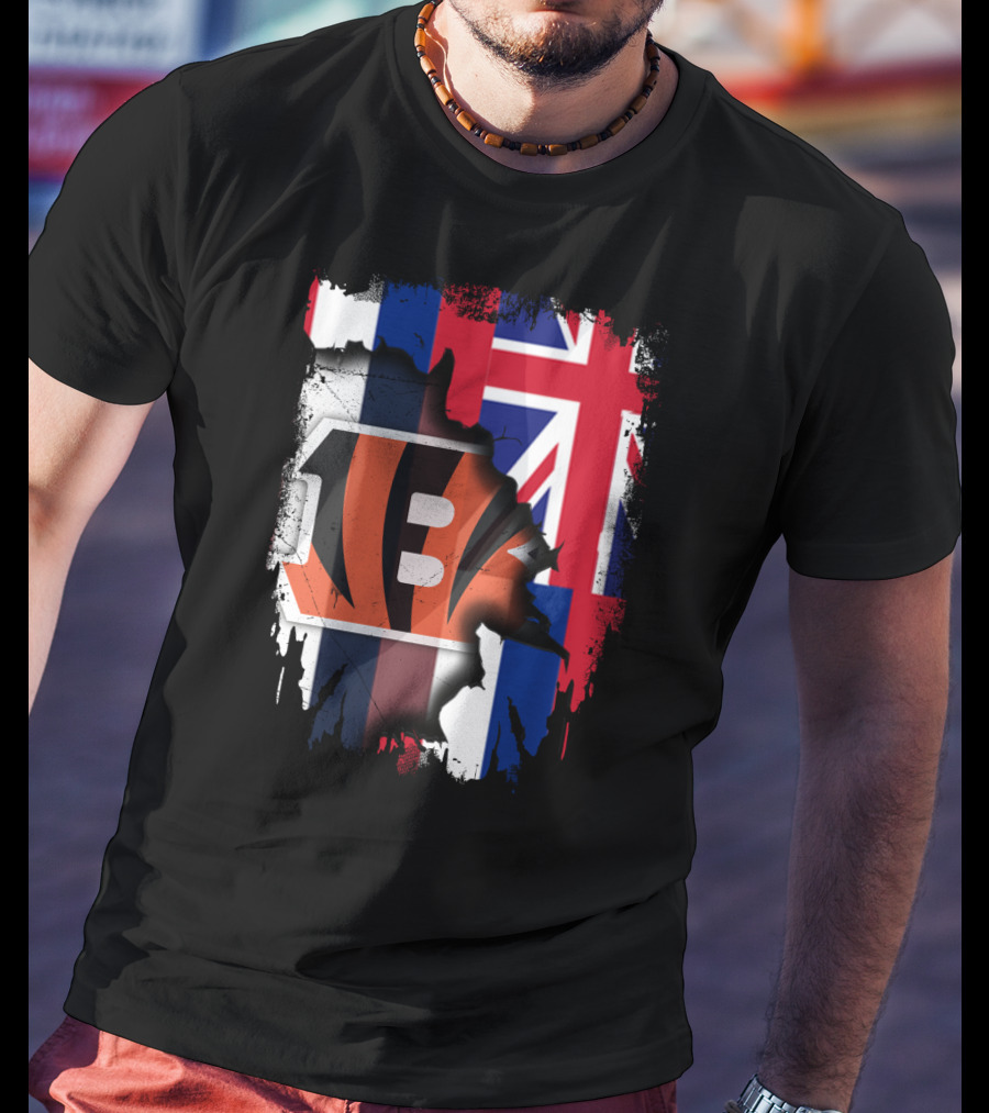 Together Hawaii Bengals Union Flag Fusion T-Shirt