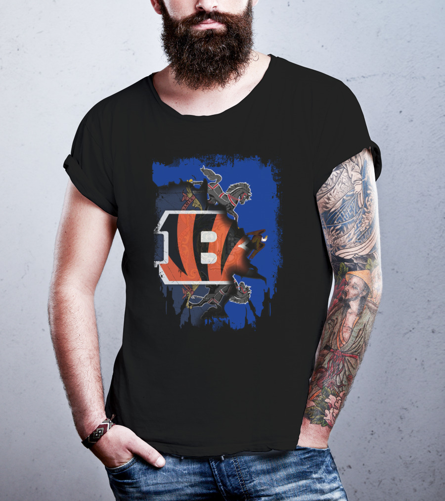 Pennsylvania Crest Merged With Bengals Logo Collaboration T-Shirt