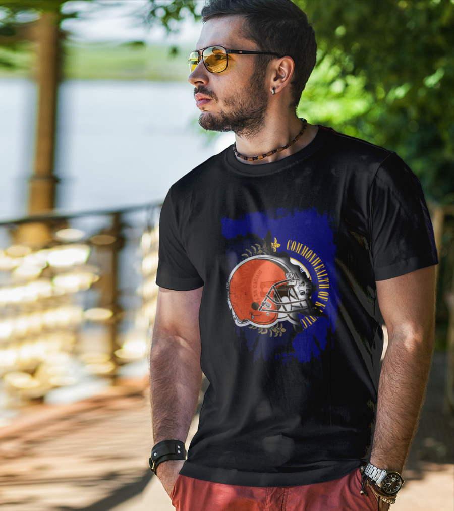 Commonwealth Of Kentucky Browns Helmet Together T-Shirt