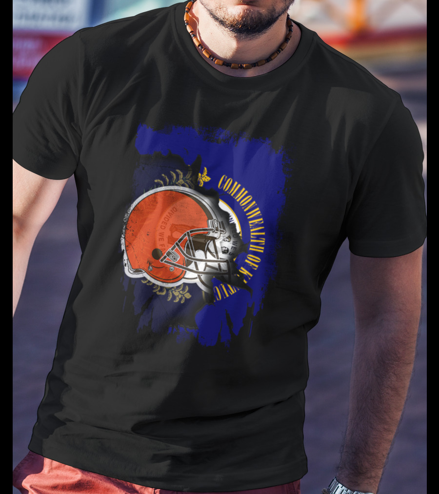 Commonwealth Of Kentucky Browns Helmet Together T-Shirt