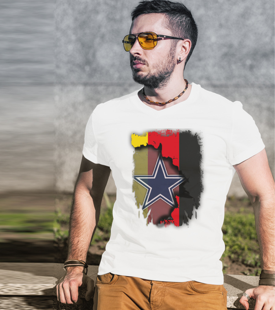 Germany Flag With Cowboys Star T-Shirt