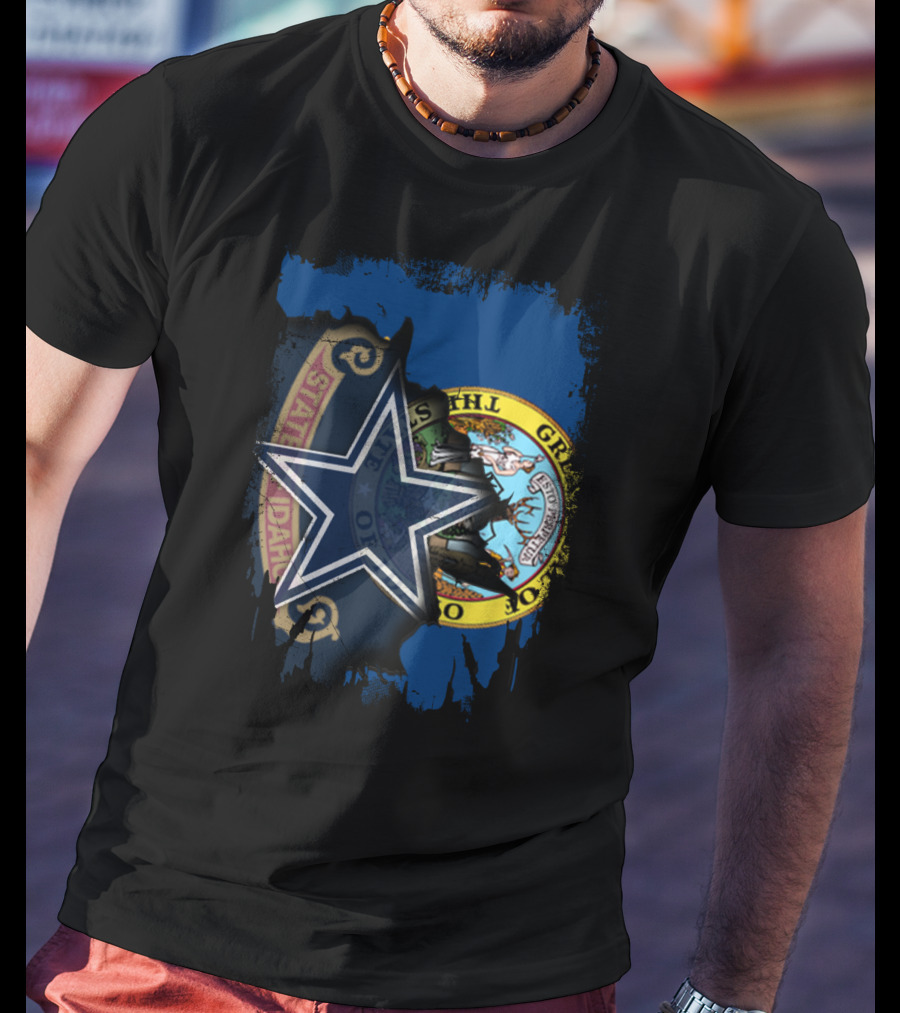 Together Idaho Cowboys Seal And Star Fusion T-Shirt