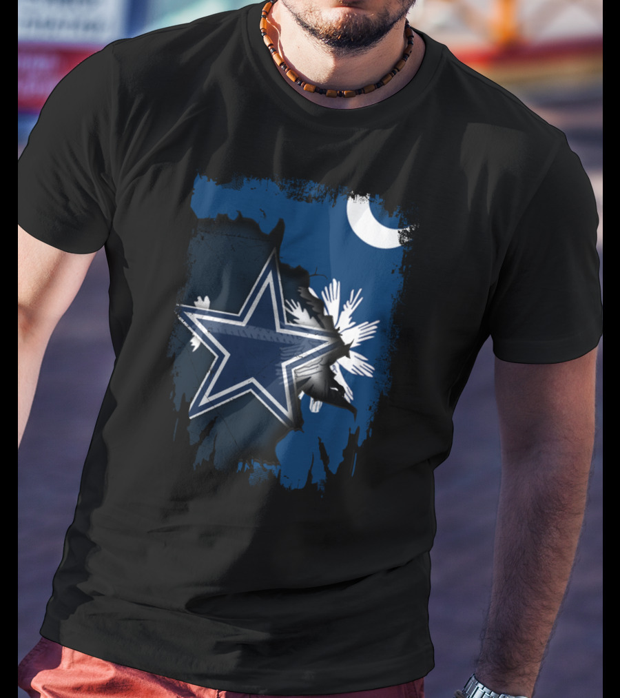 Together South Carolina Cowboys Star And Crescent Moon T-Shirt