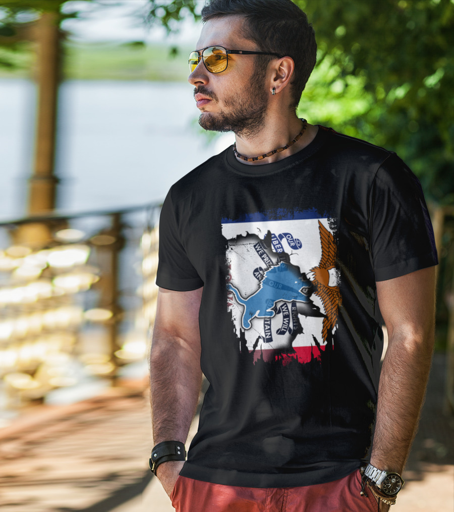 Detroit Lions Iowa Pride Clash T-Shirt