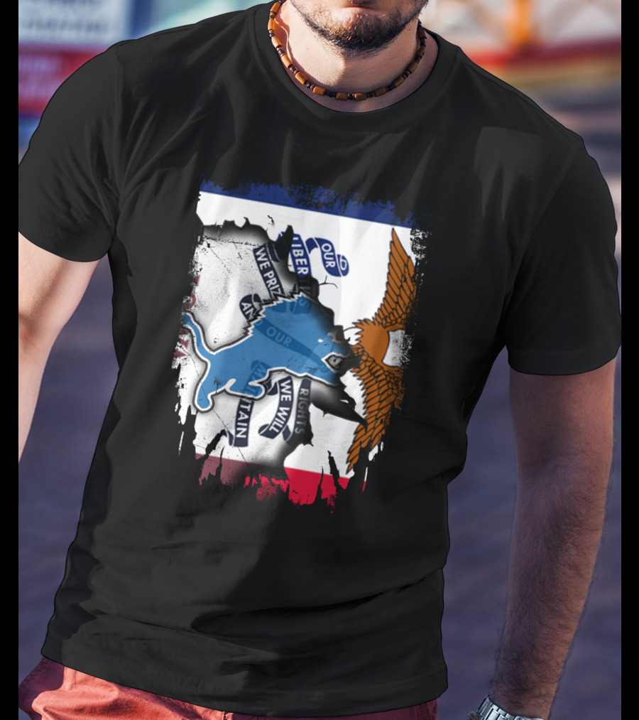 Detroit Lions Iowa Pride Clash T-Shirt