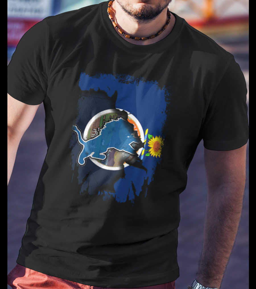 Detroit Lions Kansas Sunflower State Unity T-Shirt