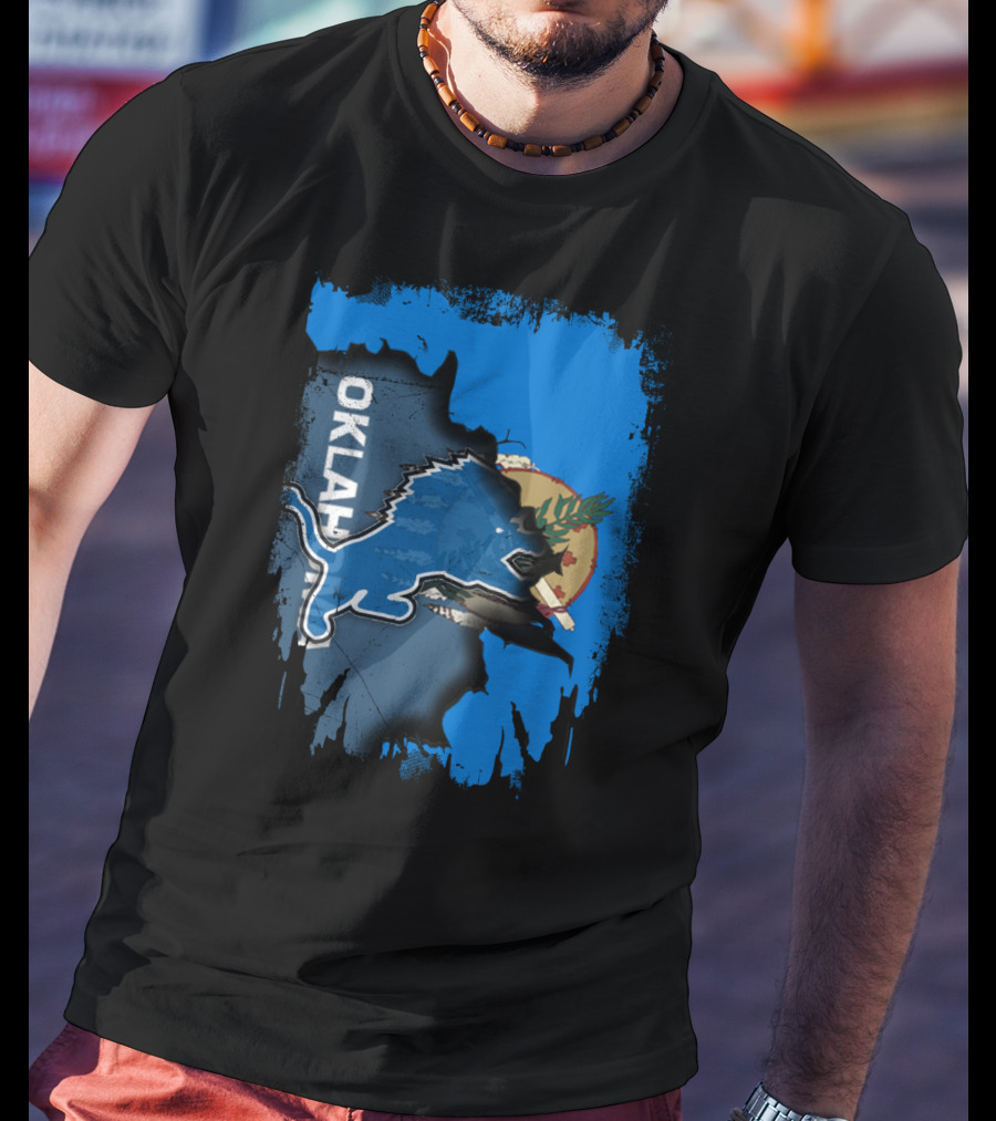 Oklahoma Detroit Lions Mashup T-Shirt