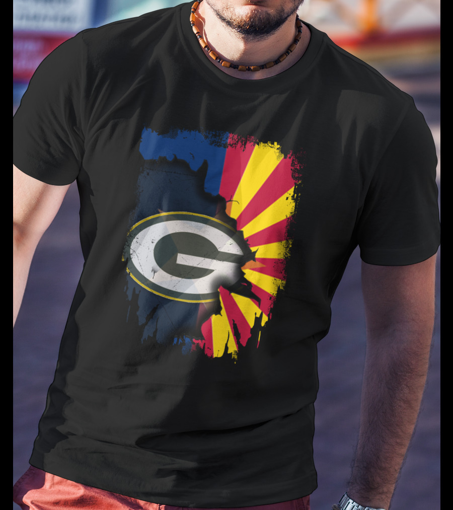 Together Arizona Green Bay Packers Fusion T-Shirt