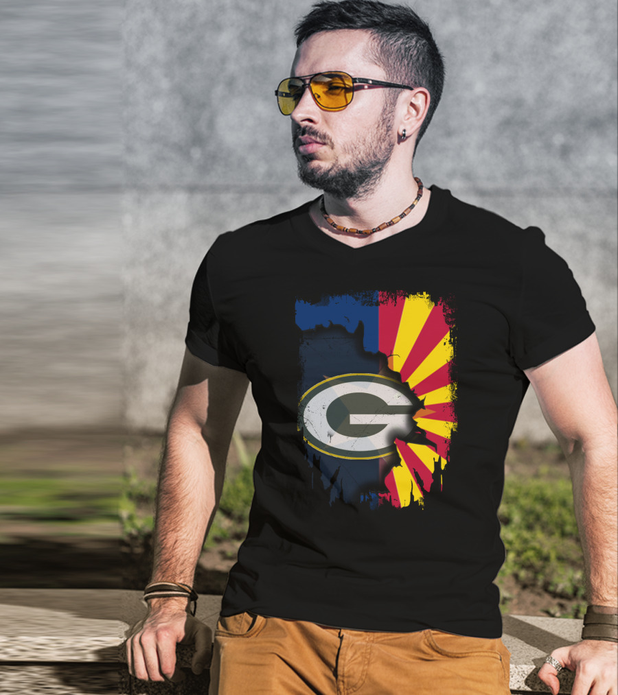 Together Arizona Green Bay Packers Fusion T-Shirt